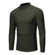 thumbnail image 3 of Camiseta De Cuello Alto Manga Larga Cómoda Hombre Playera, 3 of 4