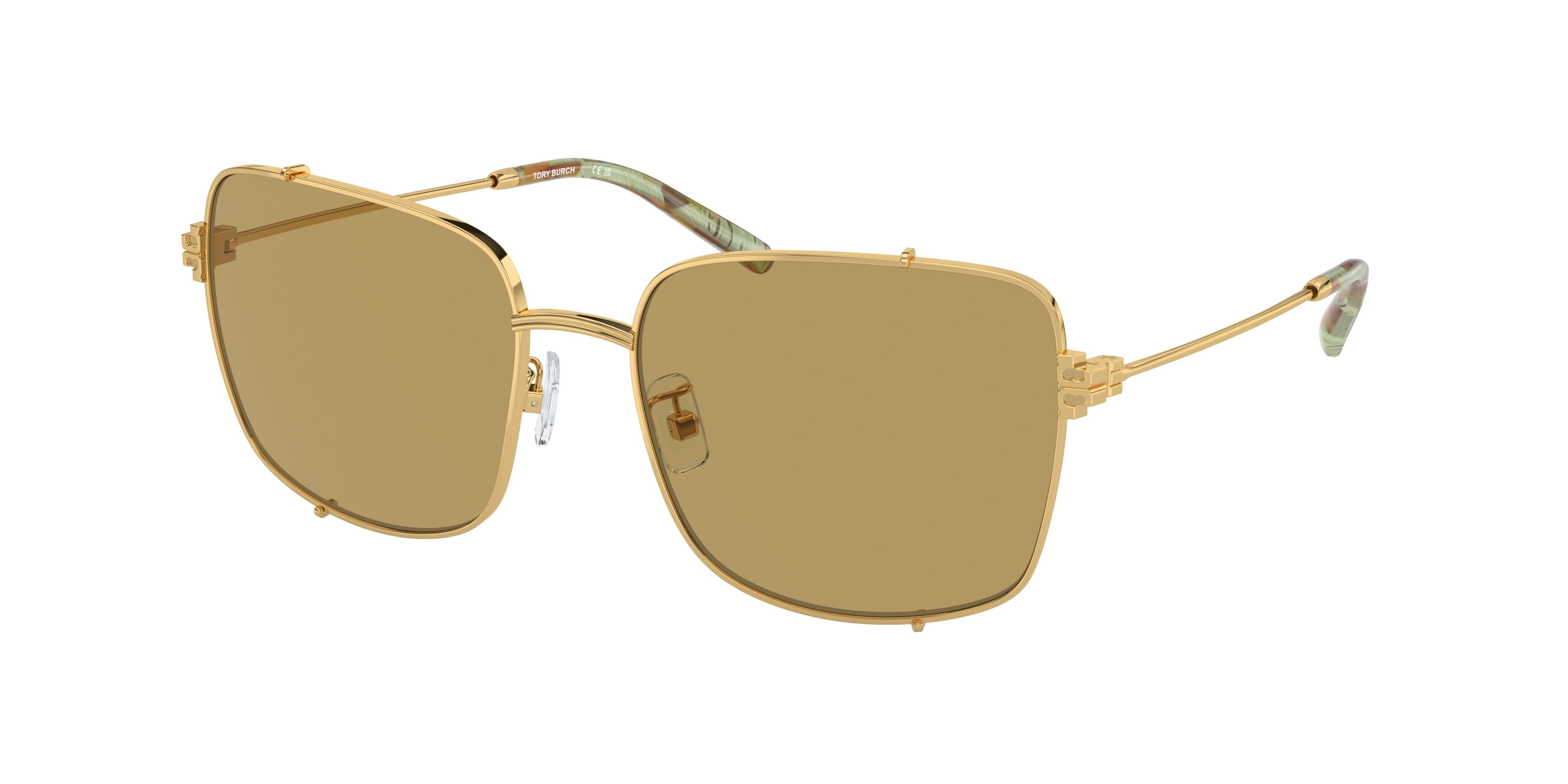Tory Burch TY6085 Gold-Tone Frame, Oversized Round Sunglasses Tory Burch Sunglasses Women main image 2