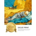 thumbnail image 5 of DECORARTS - Noon: Rest from Work, Vincent Van Gogh Art Reproduction. Acid Free Cotton Canvas Giclee Print w/ Bronze Frame&Mat for Wall Decor. Framed Size: 35x29 in, 5 of 7