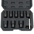 thumbnail image 2 of 8 Type Diameter Bolt Extractor Nut Remover Kit Stripped Extraction Socket Tools-42Cr-mo Black, 2 of 11