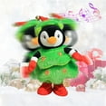 thumbnail image 7 of LED Musical Christmas Tree Penguin Stuffed Animal What You Say Light Up Soft Toy Singing Dancing Talking Record Mimicking Twisting Interactive Easter Boy Chickens for Kids Dolls for Little Girls, 7 of 7