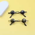 thumbnail image 4 of Gafas de sol redondas con montura ultra pequeña para hombres y mujeres, gafas de sol únicas de metal con montura redonda pequeña, 4 of 6