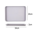 thumbnail image 2 of 1 Pc Rectangular Serving Tray Anti Slip Scratch Resistant Smooth Tray Plate Food Plate For Kitchen Home Decoration Accessories, 2 of 5