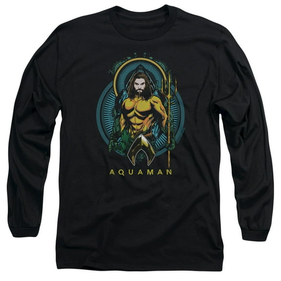 Aquaman Movie - Aqua Nouveau - Long Sleeve Shirt - XX-Large
