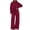 Wine #006, variant on Womens Sweatsuits 2 Piece Set Casual Winter Long Sleeve Hoodie & Loose Wide Leg Sweatpants Fall Tracksuit 2026 XL