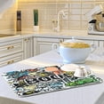 thumbnail image 6 of GZHJMY Halloween Décor Dish Drying Mat - 16 x 18inch- Extra Large Microfiber Dish Drying Mat, Dish Draining Mat, Counter top Mat, Doodle Halloween Theme（29）, 6 of 7