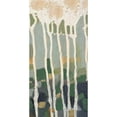 thumbnail image 3 of Goldberger, Jennifer 11x18 Black Modern Framed Museum Art Print Titled - Mosaic Treeline II, 3 of 5