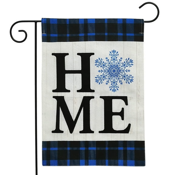 Briarwood Lane Snowflake Home Burlap Garden Flag