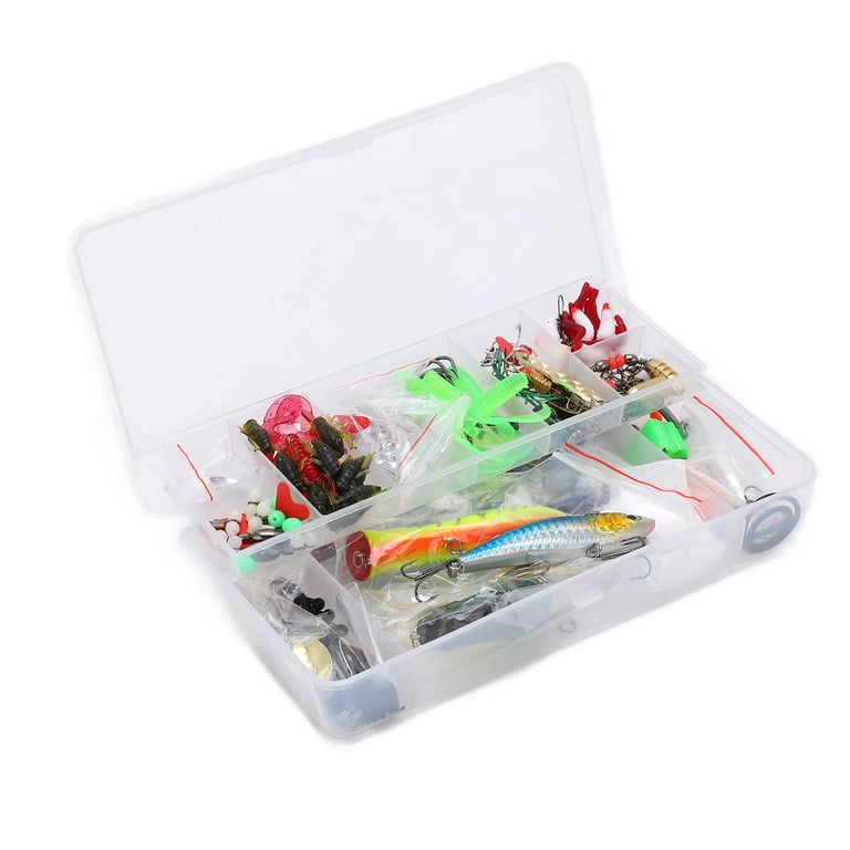 Multifunctional Fishing Tackle Kit, Lightweight Fishing Gear Lures Kit Set  With Tackle Box Compact For Saltwater Fishing For Freshwater Fishing 