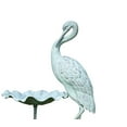 thumbnail image 3 of SPI Verdigris Finish Aluminum Crane Birdbath, 3 of 3