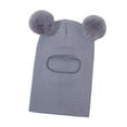 thumbnail image 3 of EHJRE Baby Winter Hat Cute Snow Hat with Double Infant Trendy Unisex Balaclava Dark Gray, 3 of 7