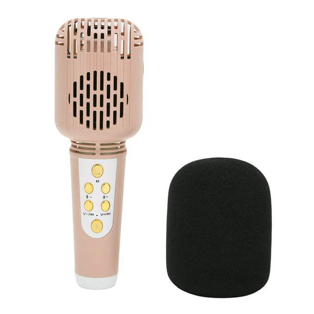 Micrófono inalámbrico L818 Micrófono inalámbrico Bluetooth con altavoz potente para fiestas en el coche PC Todos los teléfonos inteligentes Rosa
