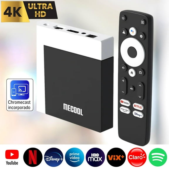 Android TV Box, decodificador de streaming 4k Amlogic S905Y4 Quad-Core A35 con AV1 HDR- Convertidor a Smart TV, TV inteligente Mecool KM7 PLUS Mecool Dosyu KM7 PLUS