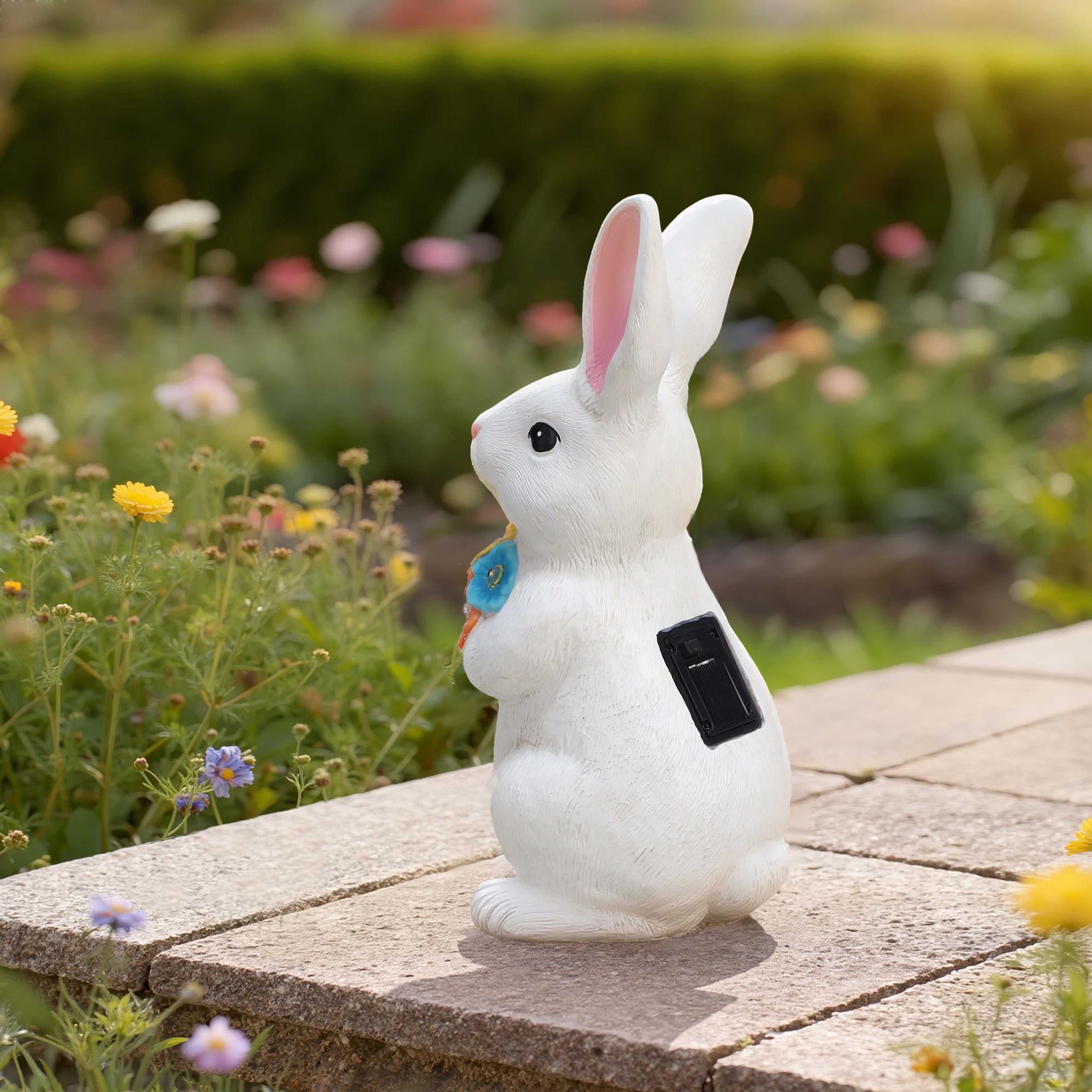 Mainstays Solar Bunny Garden Statue