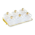 thumbnail image 4 of WeiLaiKeQi Dry Fruit Tray with Lid Decorative Serving Plate for Holiday Wedding Kitchen Clear 6 Girds, 4 of 9