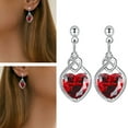 thumbnail image 2 of Valentine Heart Necklace Pendant Earrings Ring Jewelry Set For Women And Girls, 2 of 4
