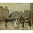thumbnail image 2 of Jean François Raffaëlli 17x15 Gold Ornate Wood Frame and Double Matted Museum Art Print Titled - Princess Street, Edinburgh, 2 of 4