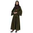 thumbnail image 3 of Bimba Islamic Long Dress With Printed Hijab Scarf Rayon Abaya Maxi Clothes For Muslim Women, 3 of 9