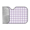 thumbnail image 2 of Kdxio Purple Checkboard Print Windshield Sun Shade, Foldable Sun Blocker for Car,Truck,SUV Automotive Interior Sun Protection,Reflective Shade for Front Windshield(Medium), 2 of 7