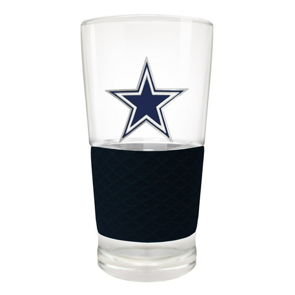 Dallas Cowboys 22 Ounce Pilsner Glass with Silicone Grip