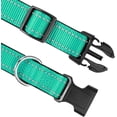 thumbnail image 3 of Reflective Dog Collar,Soft Neoprene Padded Breathable Nylon Pet Collar Adjustable for Large Dogs,Teal,L, 3 of 18
