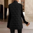 thumbnail image 5 of Sleeveless Hooded Puffer Vests for Women,Full Zip Mid-Length Warm Casual Layering Winter Outerwear Jacket with Side Pocket, 5 of 7
