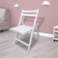 thumbnail image 4 of Foldable Patio Dining Set, 4 Folding Chairs, Indoor and outdoor universal, White, 4 of 12