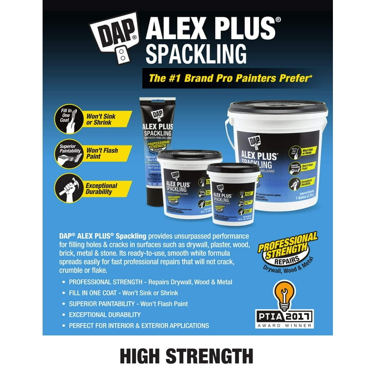 DAP Alex Plus Spackling, 32 oz - Walmart.com