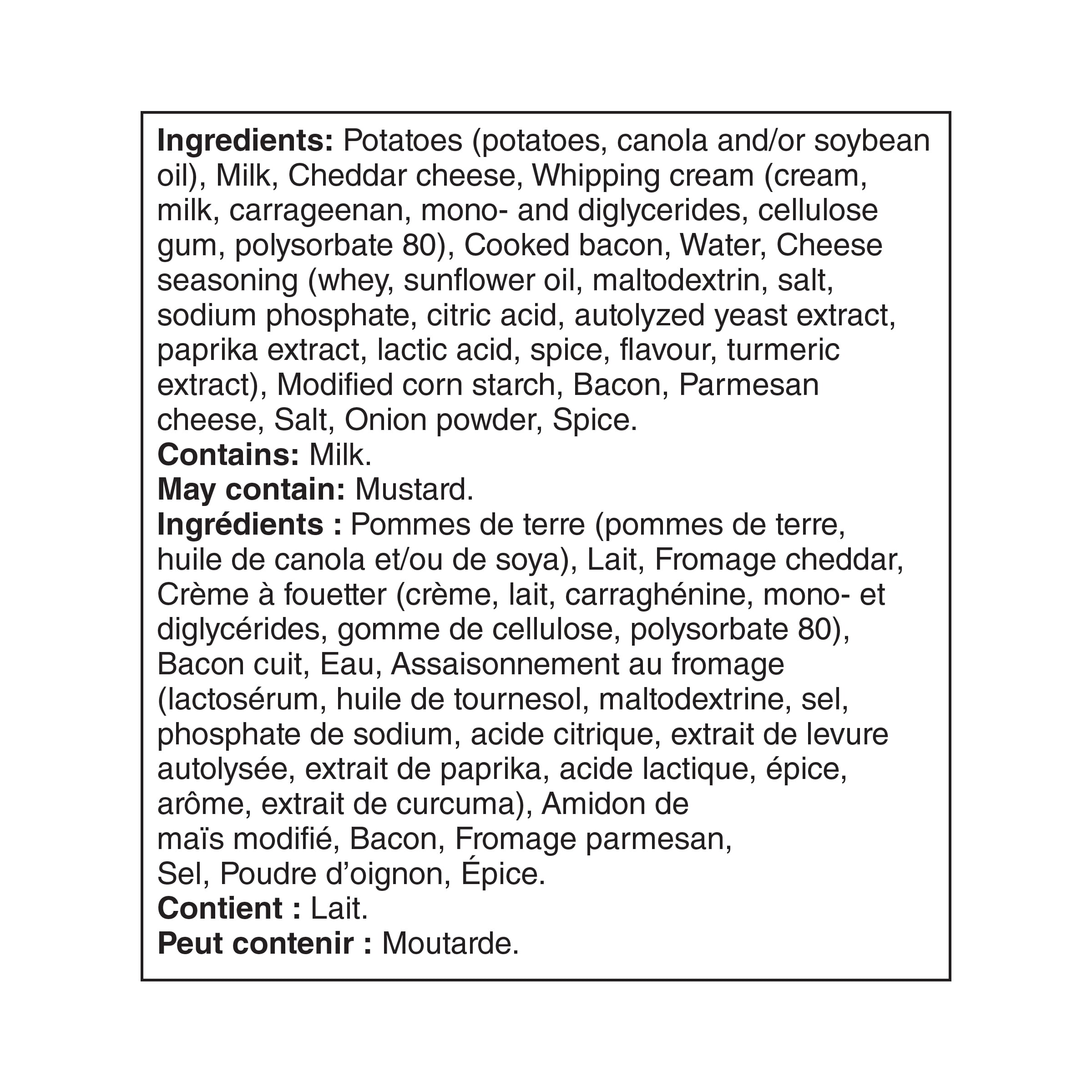 Great Value Cheddar & Bacon Potato Skins, 343 g