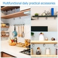 thumbnail image 3 of HAMPPLIES 40Pcs L Shape Metal Shelf Pegs Zinc Alloy Bookshelf Supports for Cabinet Fixing, 3 of 5