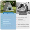 thumbnail image 6 of Triangular Cat House for Outdoor Weatherproof Shelter Cute Design with Cat Shaped Entrance for Indoor & Outdoor, 6 of 6