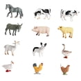 thumbnail image 2 of Juego de plástico de 12 piezas modelo animal realista para de juguete educativo Animales de granja Zulema estatuilla de animales salvajes, 2 of 7