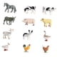 thumbnail image 2 of Juego de plástico de 12 piezas modelo animal realista para de juguete educativo Animales de granja Zulema estatuilla de animales salvajes, 2 of 7