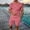 Pink, variant on Men Short Sets Outfits 2 Piece Set Men's T Shirts Short Sleeve & Shorts Summer Set Beach Clothes Matching Set