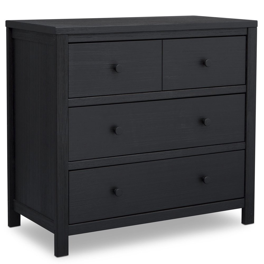 Delta Children Cambridge Mix and Match 3 Drawer Dresser Rustic Ebony
