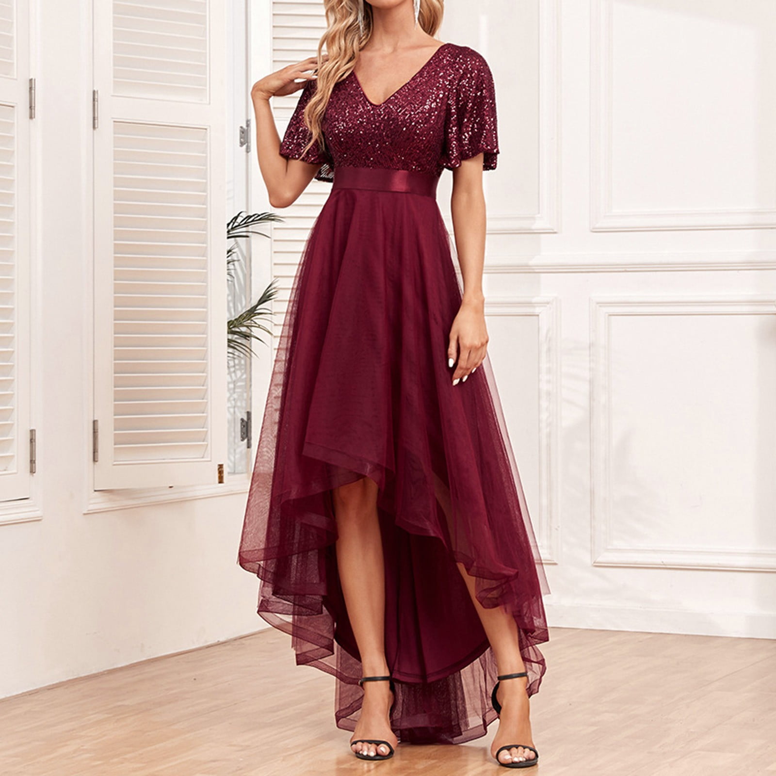 High low semi formal dresses deals