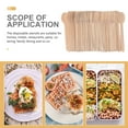 thumbnail image 5 of Monyance wooden cutlery Disposable Wooden Cutlery Spoons Set Tableware Utensils Forks Sets Biodegradable(6.3X0.98X0.12Inches), 5 of 11