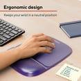 thumbnail image 2 of Staples Gel Mouse Pad/Wrist Rest Combo Purple (18265) ST61804, 2 of 7