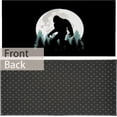 thumbnail image 5 of Big Foot Door Mat, 17 x 30 Inch Forest Moon Welcome Doormat Decorative Home Floor Mat, Non Slip Rubber Back and Strong Water Absorption for Outdoor Indoor Entrance Decor, 5 of 6