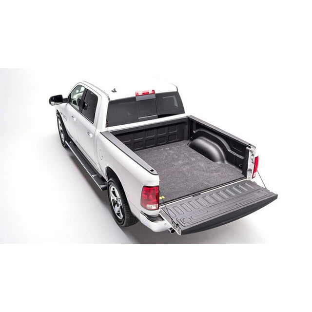 BedRug Bed Mat BMC20SBS Classic; Direct-Fit; Without Raised Edges; Dark Gray; Carpet-Like Polypropylene; Tailgate Liner/Mat Not Included