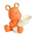 thumbnail image 2 of Estatuilla de Retención de Oso Soporte para Arreglos de Flores Secas, Sala de , Armario de TV, Maceta, , Sala de , Jarrón de Flores, Ado naranja Macarena Florero con figura de oso, 2 of 7