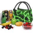 thumbnail image 3 of Easygdp Green Lightning Bolsa de Almuerzo Insulada Reutilizable, Bolsa de Mano y Bandolera para Oficina, Trabajo, Viajes, 3 of 6