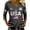 Gray, variant on 250th Anniversary USA Shirt for Women 1776-2026 Patriotic V Neck 3/4 Sleeve Tee American Flag Graphic Tops, 250th Anniversary Independent Day Womens Tops, 4th of July America Clothes Army Green L