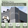 thumbnail image 5 of NETAJE 10'x12' Hardtop Louvered Pergola with Curtains and Netting, Outdoor Metal Pavilion with Adjustable Louvered Roof & Drainage System for Patio, Garden, Deck, Backyard, 5 of 7