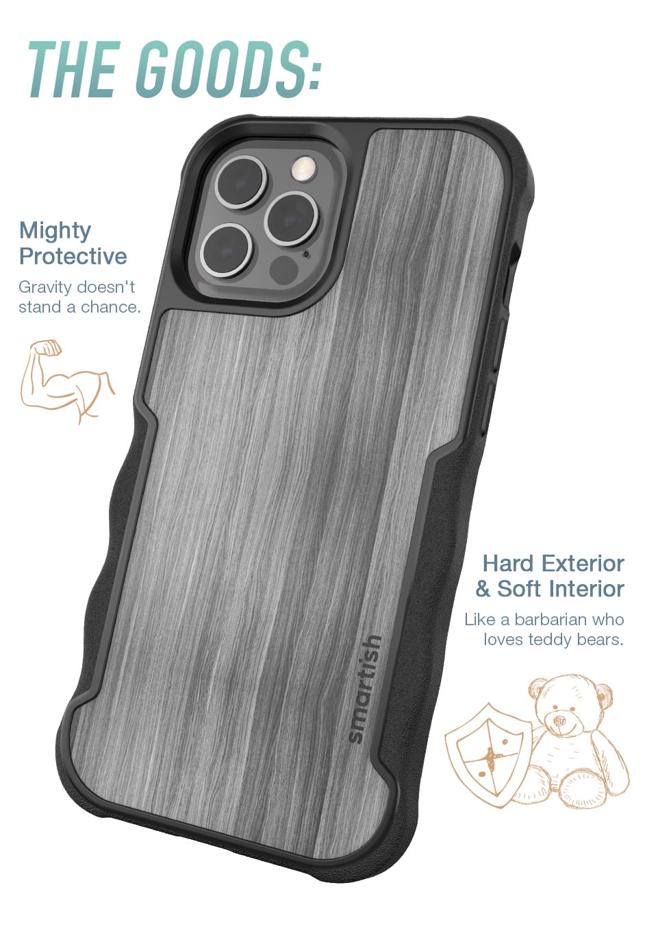 Smartish iPhone 12 Pro Max Armor Case - Gripzilla [Rugged + Protective] Slim Tough Grip Cover - {Chef's Special}