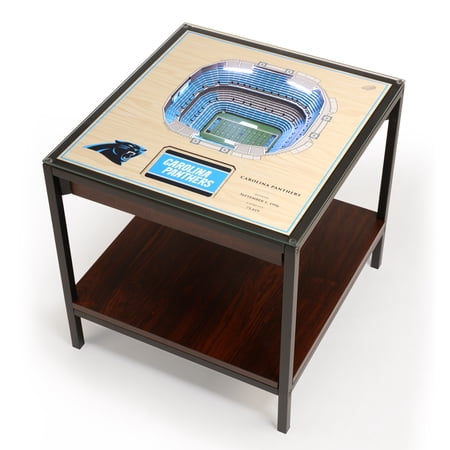 Carolina Panthers 25-Layer StadiumViews Lighted End Table