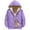 Purple, variant on PINQI Youth Kids Fleece-Lined down Jackets Zip up Hooded Fuzzy Warm Coats Boys Winter Windproof Lightweight Outwear Clothes