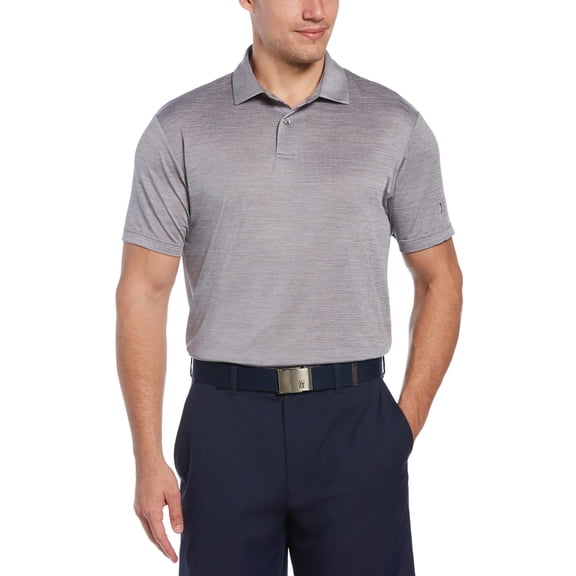 PGA Tour Mens Textured Space-Dye Polo