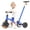 Blue, variant on KORIMEFA Tricycle for toddler 2-4 Years Old, 5 in 1 Toddler Bike, Kids Tricycle with Push Handle, Trike with Removable Pedal, Birthday Gift and Toy for Boys&Girls, Pink
