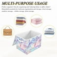 thumbnail image 7 of Ryvnso Butterflies and Stars Large Lidded Foldable Storage Baskets Cubes Boxes Lids Bin for Home, 7 of 7